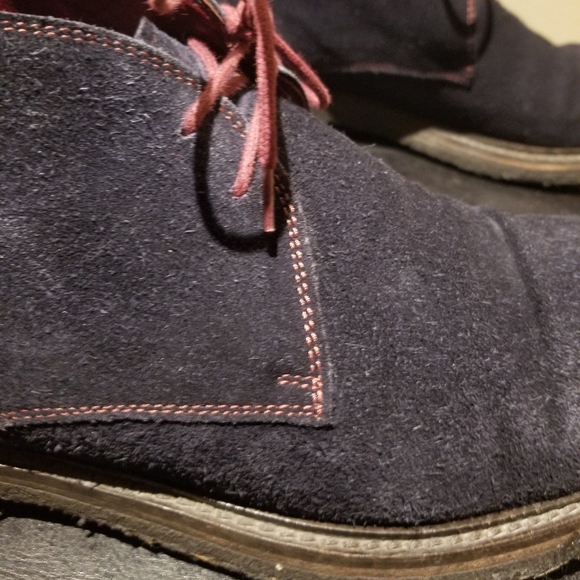 TO BOOT NEW YORK Blue Suede Chukka Boot (Size 9) - Picture 3 of 15